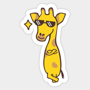 Cool giraffe Sticker